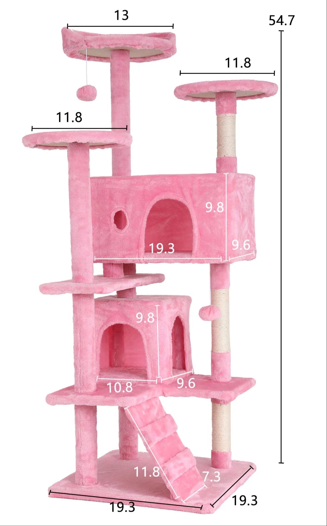 Pink Cat Tree Tower